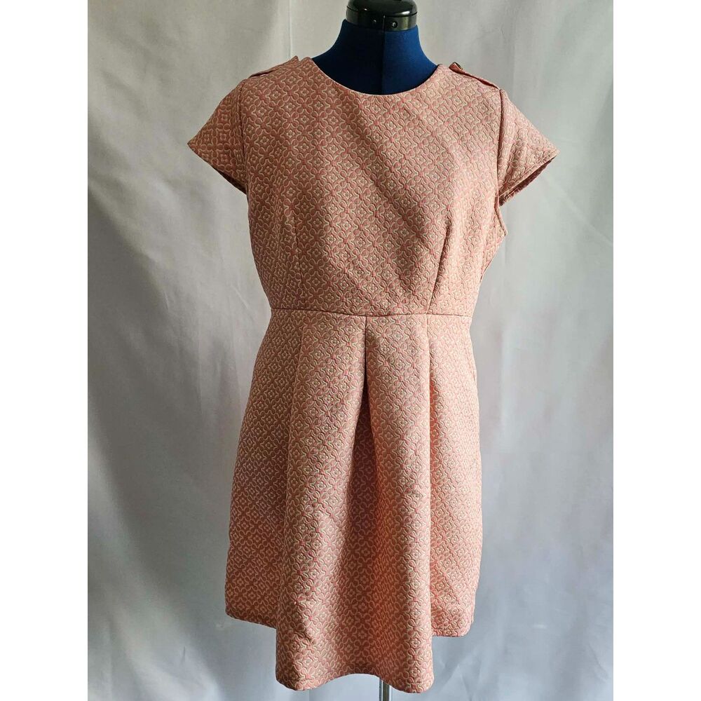 Retro Freeway Pink Patterned Vintage Style Dress L